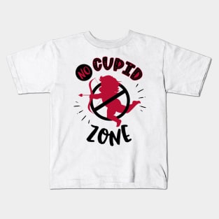 No Cupid Zone Kids T-Shirt